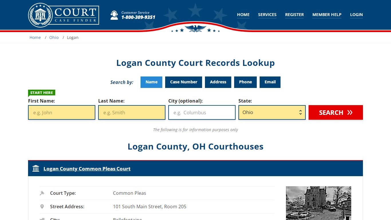 Logan County Court Records | OH Case Lookup - CourtCaseFinder.com